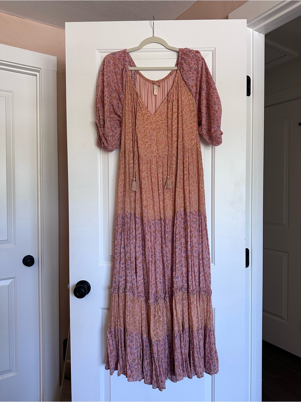 SPELL rae maxi gown, size S